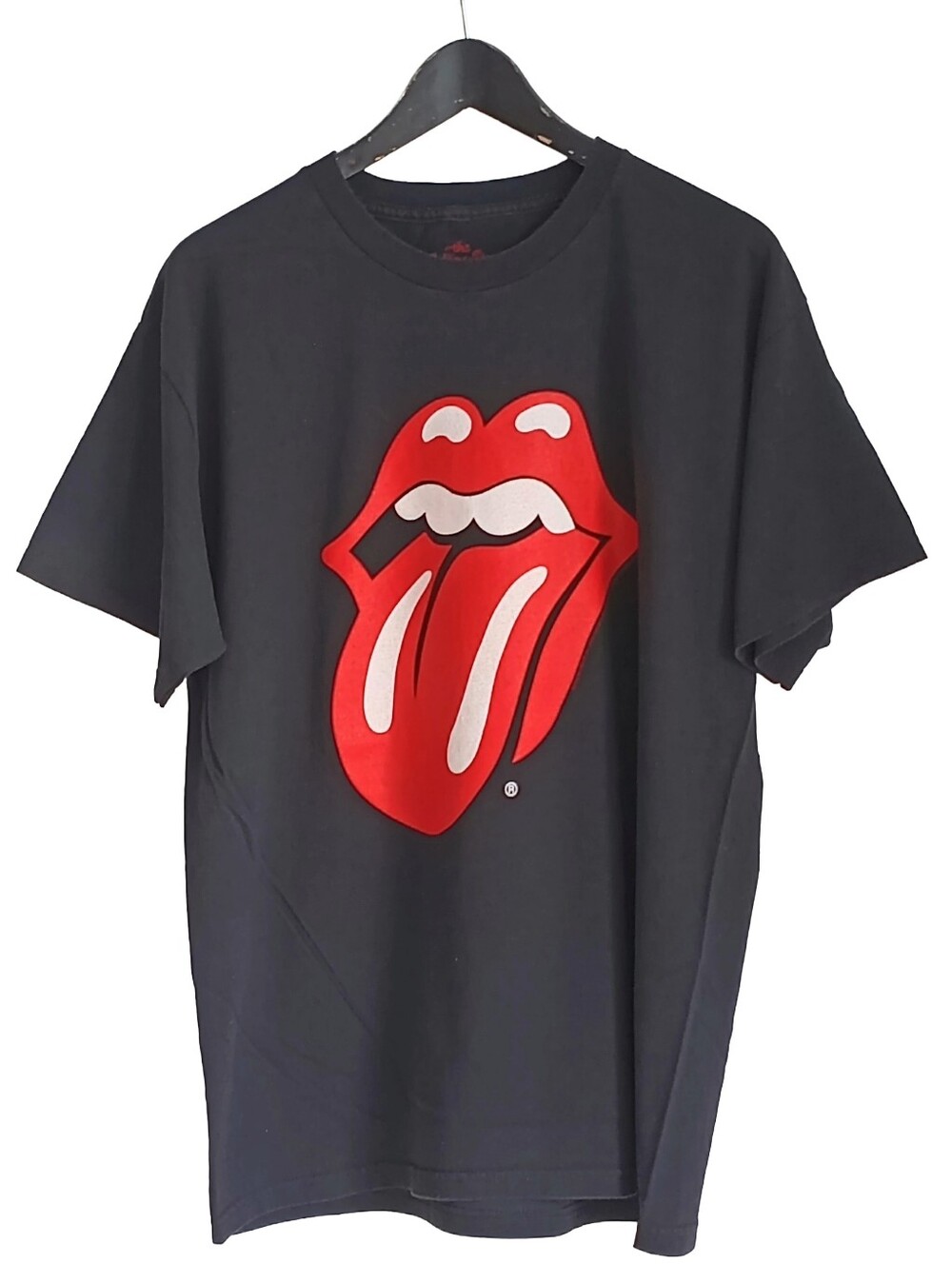 VTG 2009 The Rolling Stones Tongue Graphic Black T Shirt Classic Rock 20.5"X28"